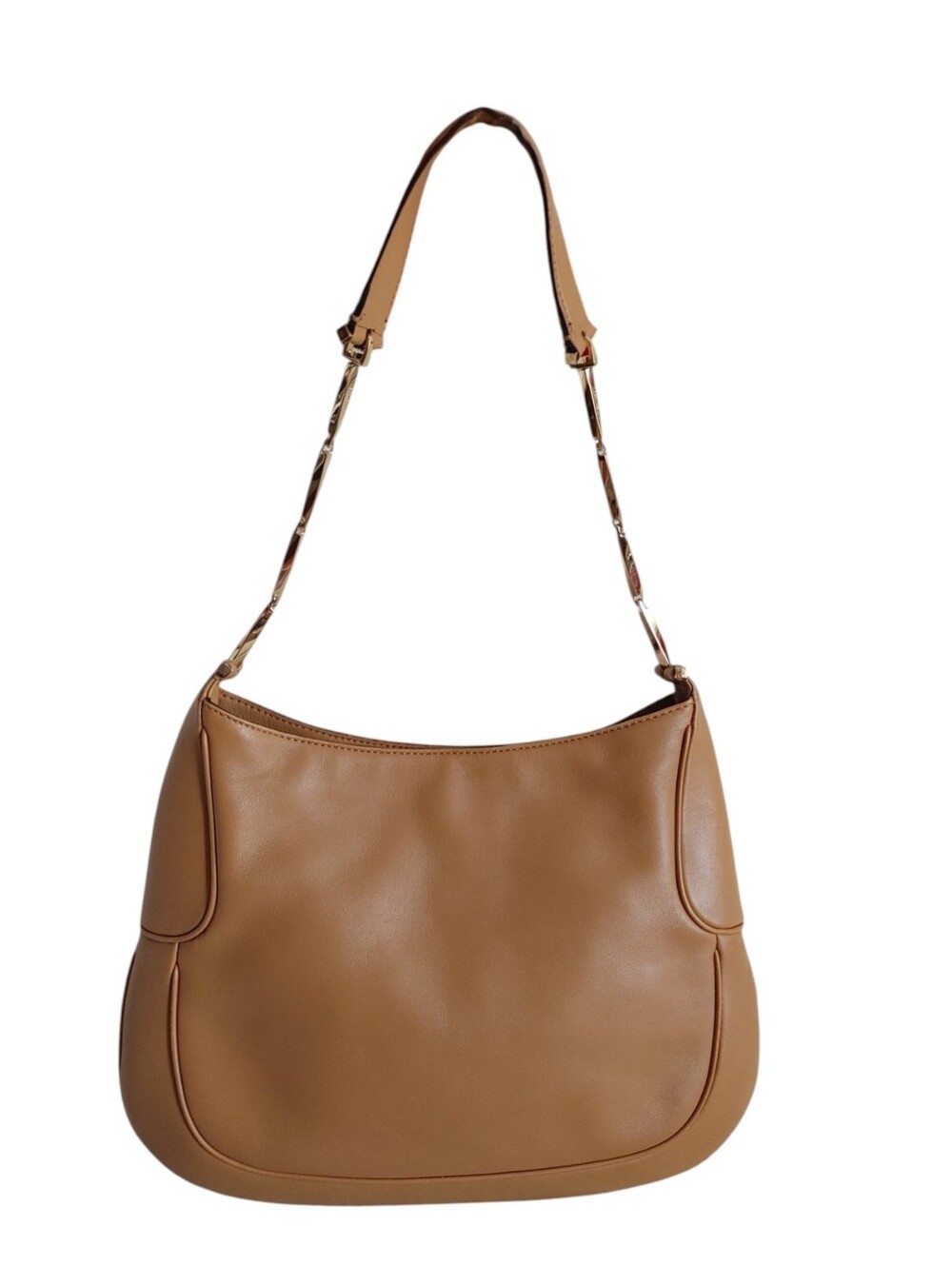 Salvatore Ferragamo Tan Leather Shoulder Bag